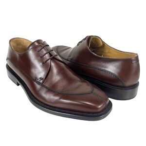 Mezlan Men 8M Torello Brown Leather Square Toe Oxford Dress Shoes Spain